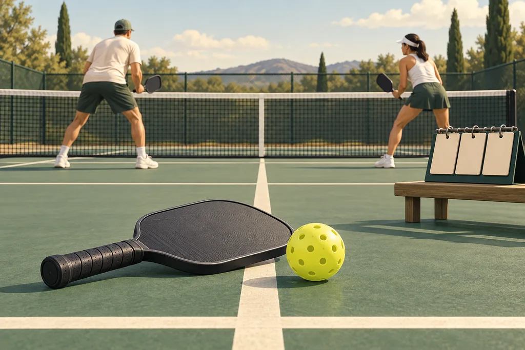 Illustration de l'article « Comptage des points au pickleball : score, annonce et fautes »