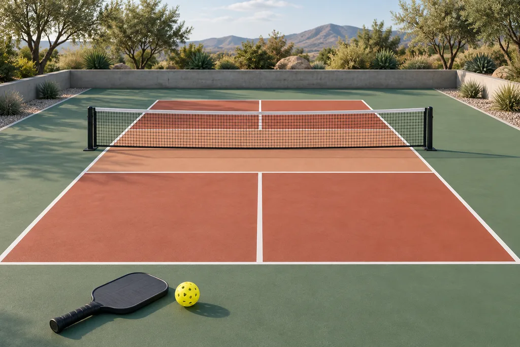 Illustration de l'article « Dimensions du terrain de pickleball : ce que prévoit le règlement »